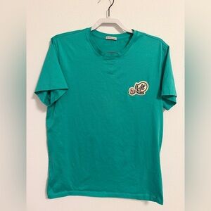 Moncler Double Logo Patch T-Shirt - Jade Green - Authentic w/ hologram & QR code